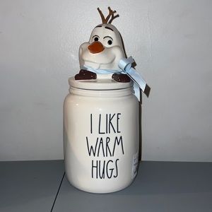 RAE DUNN DISNEY FROZEN INLIKE WARM HUGS CANISTER